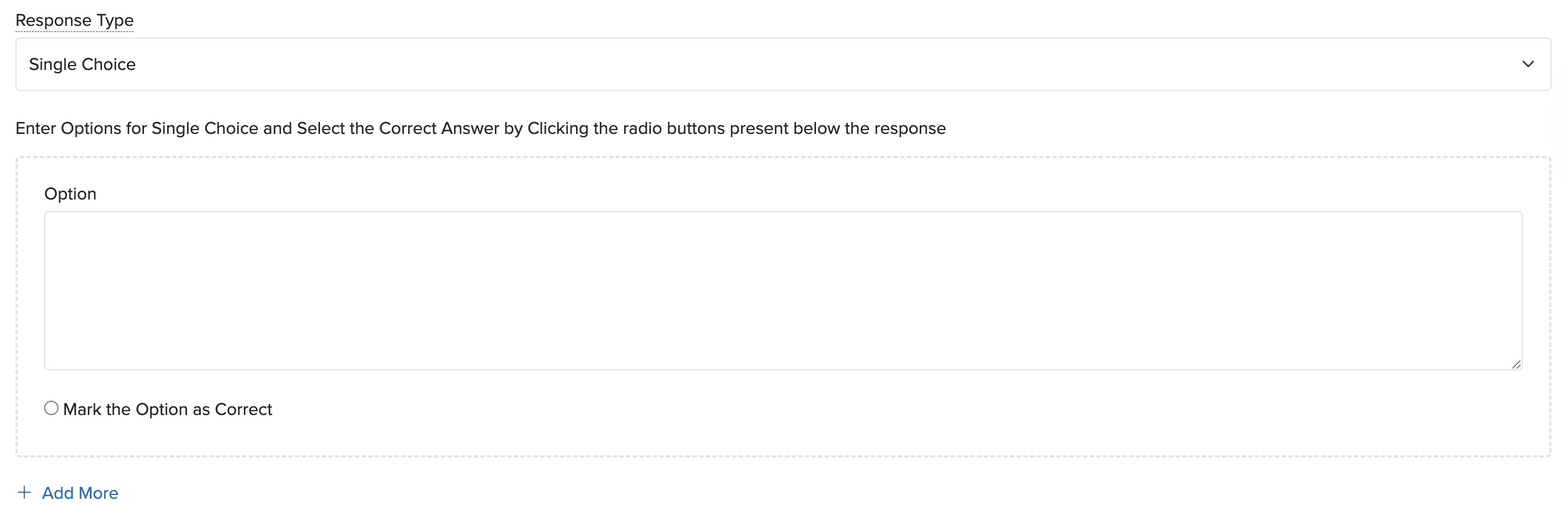 Figure 16: Individual Bridge Manager Control Panel Add Quiz Single or Multiple Choice to Lesson Wiki Screen