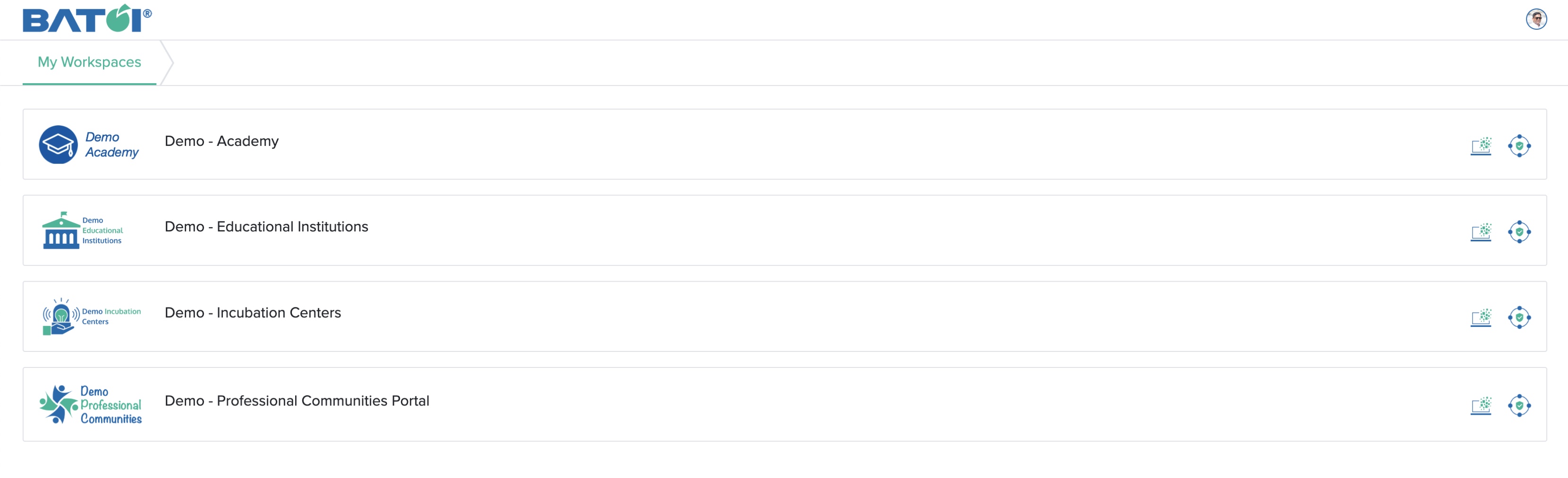 Figure 3: Manager Portal Home Screen