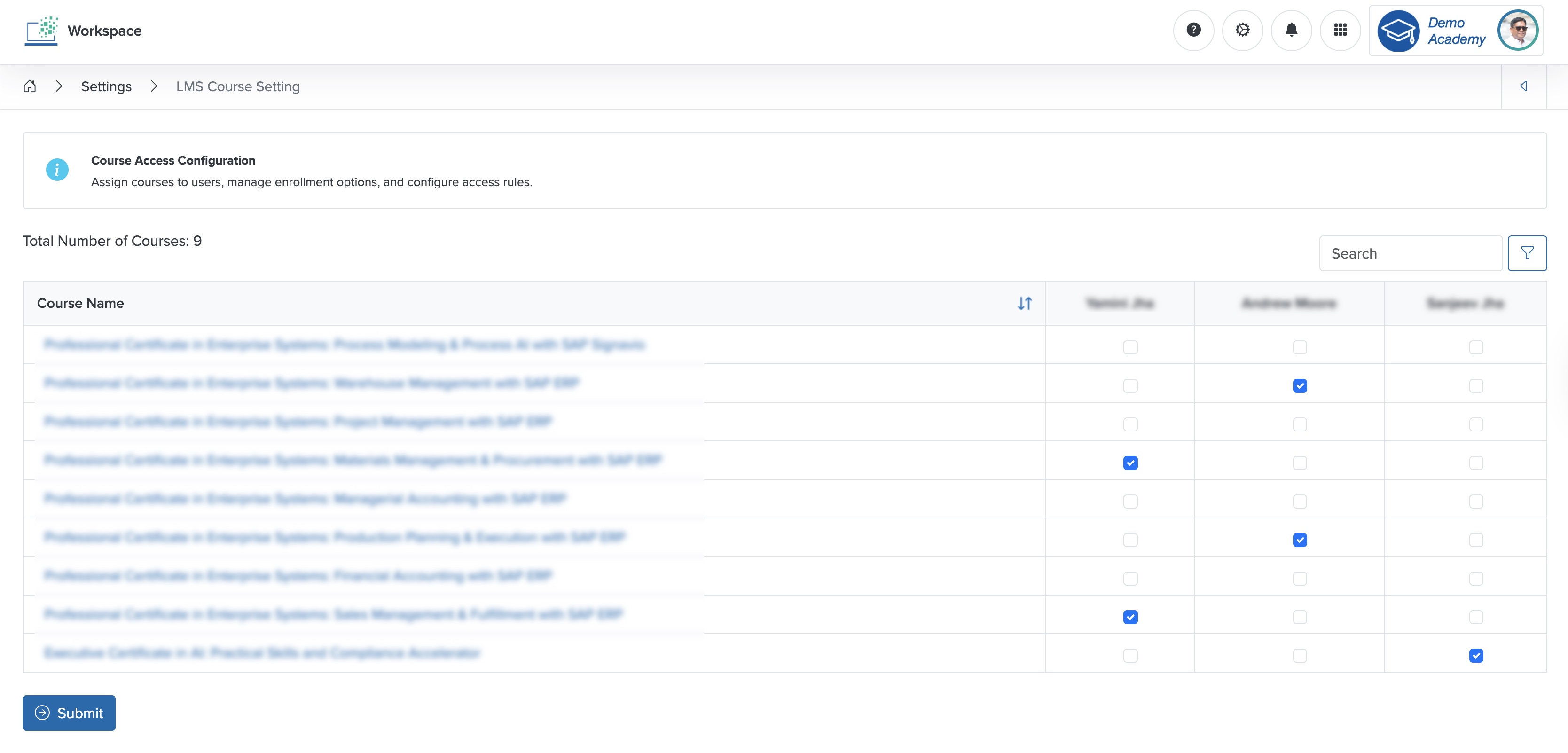 Figure 13: Individual Workspace - Welcome Email Setting Screen