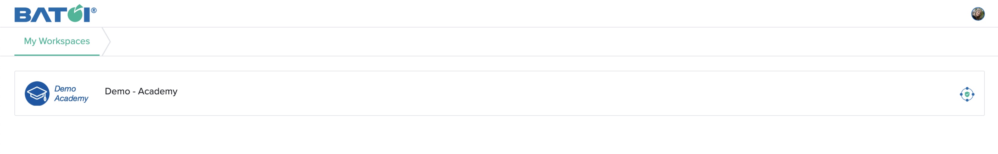 Figure 3: Bridge Portal - My Workspaces