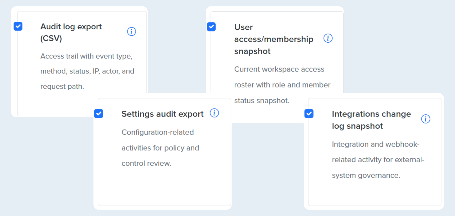 Figure 2: Batoi Flex - Structured Evidence Exports