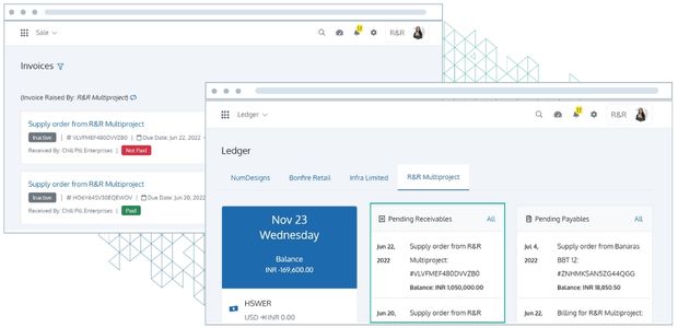 Accounts Linked to the Sales App
