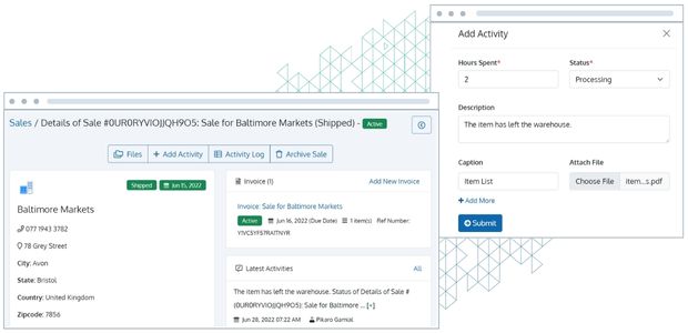 Track and Manage Your Sales Activities
