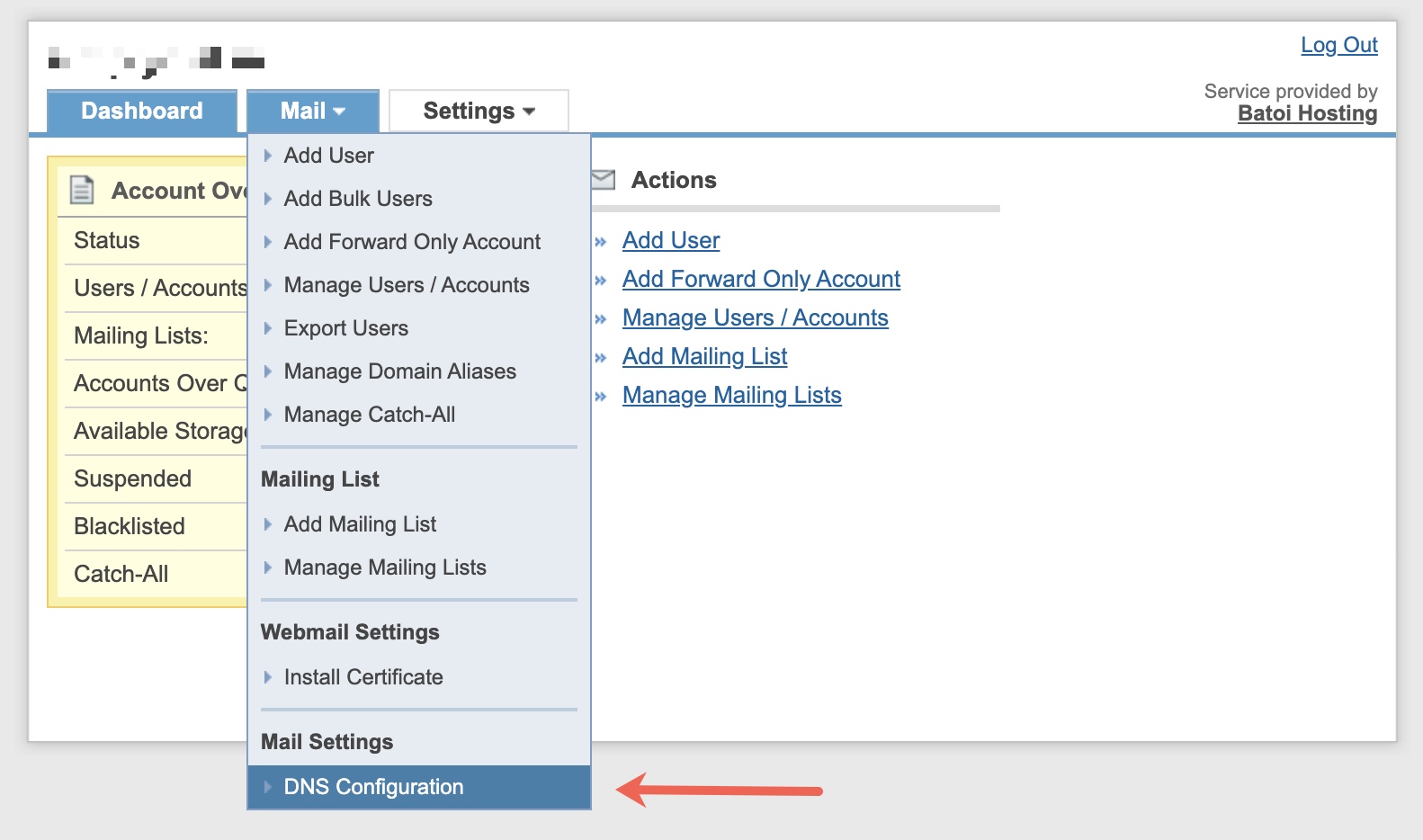 Figure 9: My HostMart Manage Business Email Popup Screen