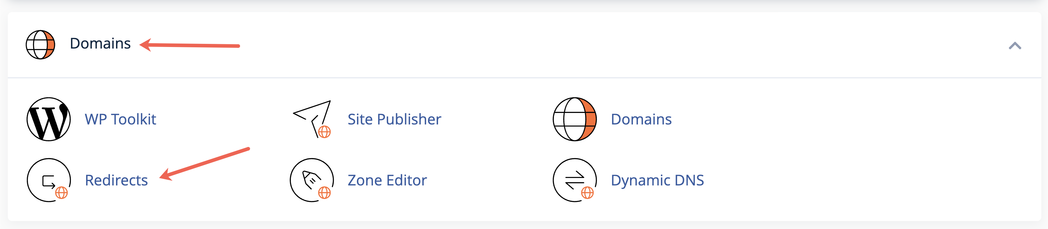 Figure 3: cPanel Dashboard Domain Section