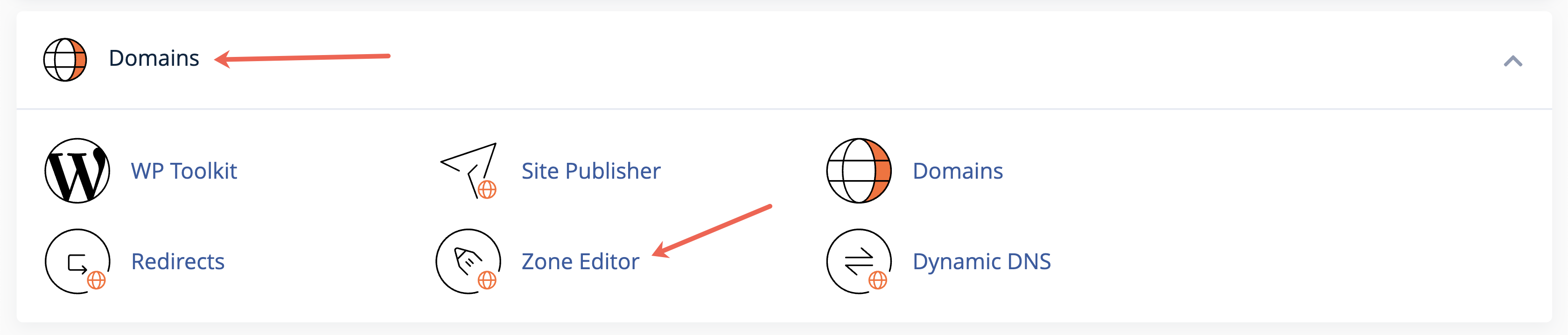 Figure 3: cPanel Dashboard Domain Section