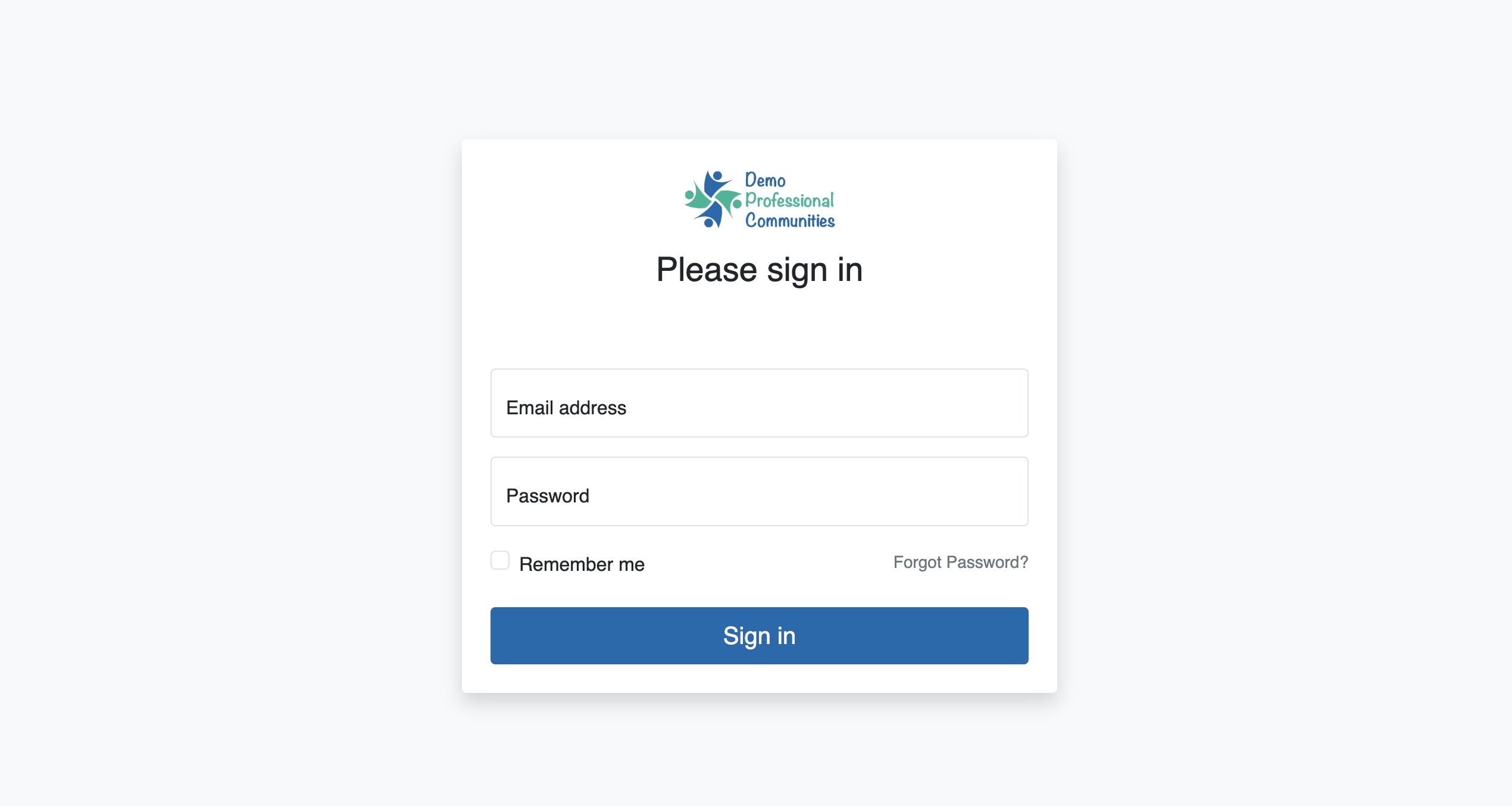 Figure 1: Bridge Member Portal Login Screen
